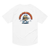T-shirt sport run brunch crew blanc