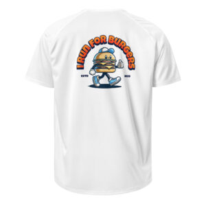 T-shirt sport run brunch crew blanc