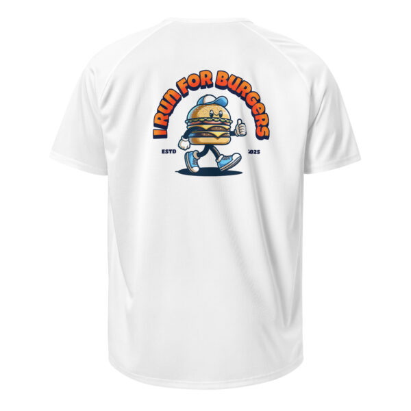 T-shirt sport run brunch crew blanc