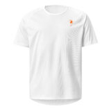 T-shirt sport run brunch crew blanc