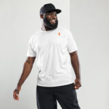 T-shirt sport run brunch crew blanc